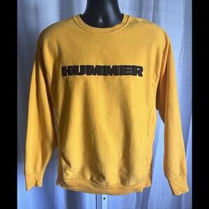Steve and Barry's Sweater Yellow Hummer Sweatshirt Crew neck Adult Size Medium